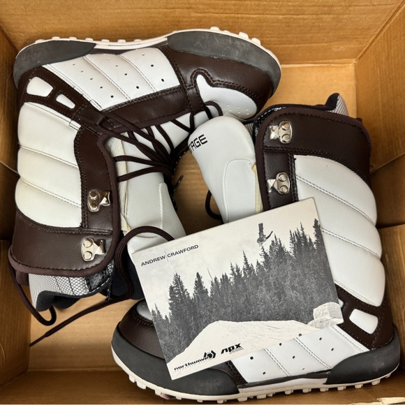 Northwave Snowboard Boots Vintage Lady Impact in White + Brown - Picture 1 of 8